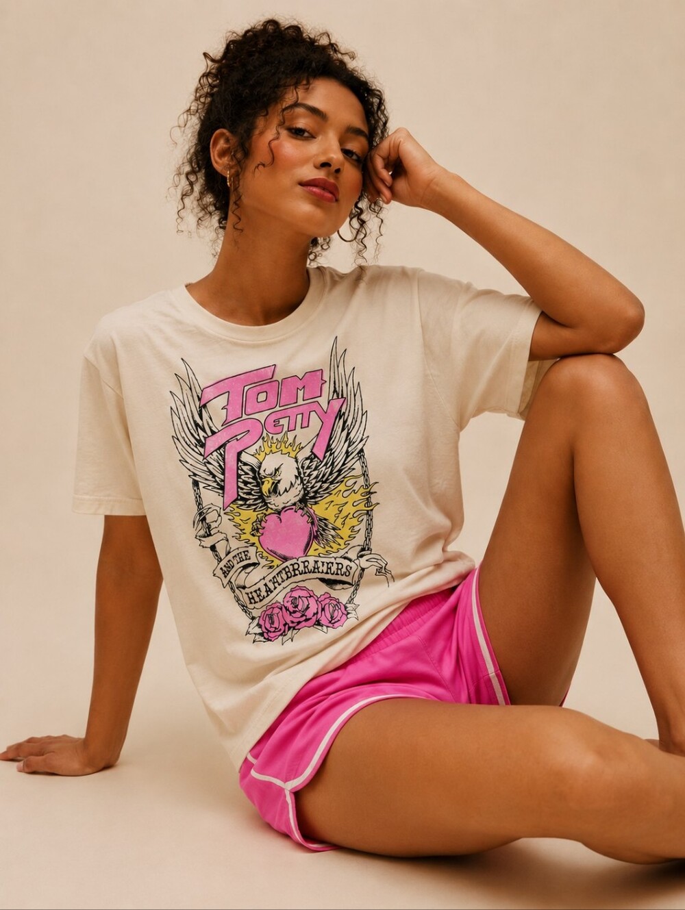 Anthropologie Letluv Tom Petty Graphic Tee Size Medium